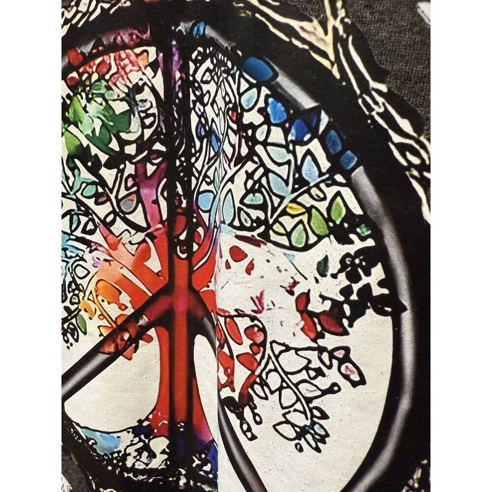 Bob Marley Three Little Birds‎ Shirt Small Women’s Grey Tree Long Sleeve Rainbow - Picture 3 of 9